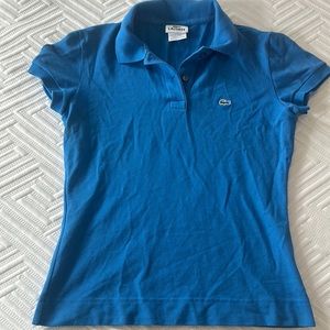 Lacoste classic blue polo size 36